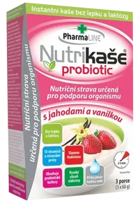Mogador Nutrikaše probiotic s jahodami a vanilkou 180g (3x60g)